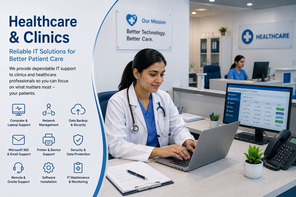 Healthcare and Clinics IT support